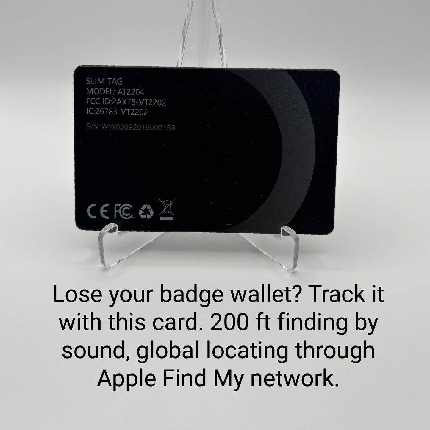 Slim Tracking Card (Only Compatible with Apple Find My)